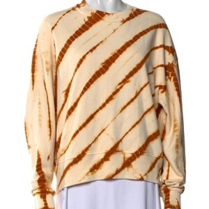 Proenza Schouler Tie Dye   Sweatshirt- Vanilla/Ochre- LIKE NEW